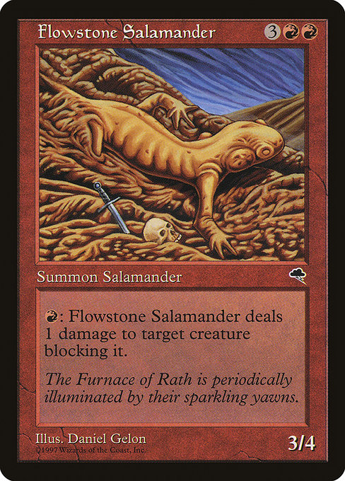 MTG: Tempest 175: Flowstone Salamander 