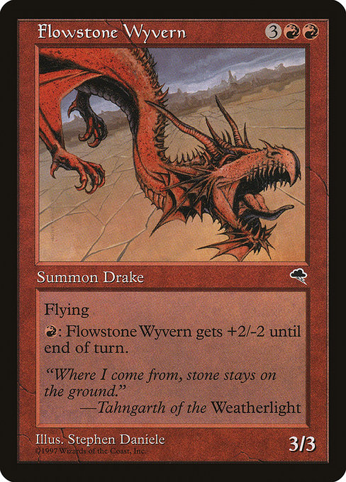 MTG: Tempest 176: Flowstone Wyvern 