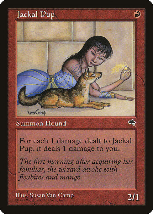 MTG: Tempest 183: Jackal Pup 