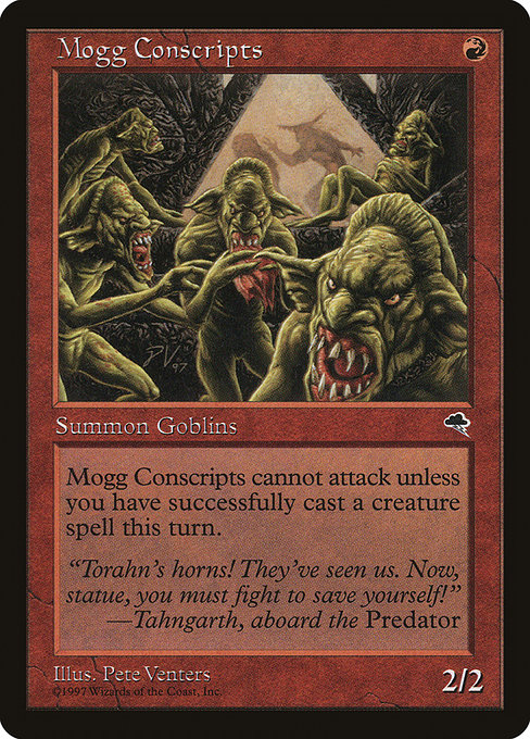 MTG: Tempest 189: Mogg Conscripts 
