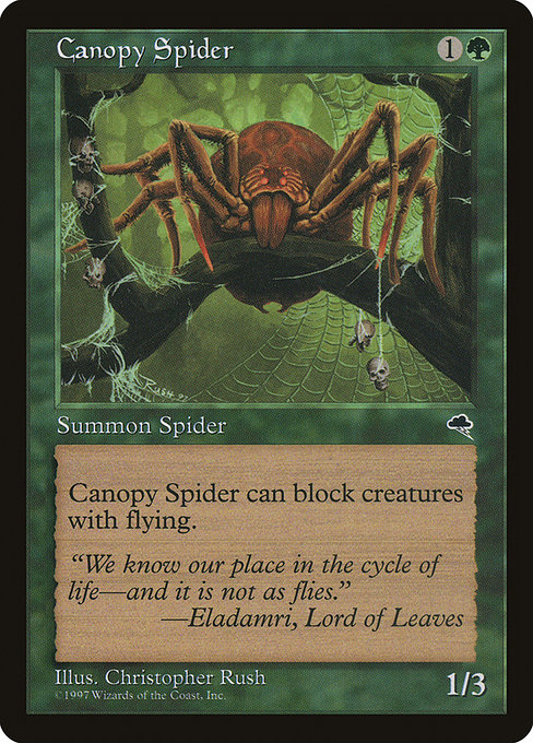 MTG: Tempest 217: Canopy Spider 