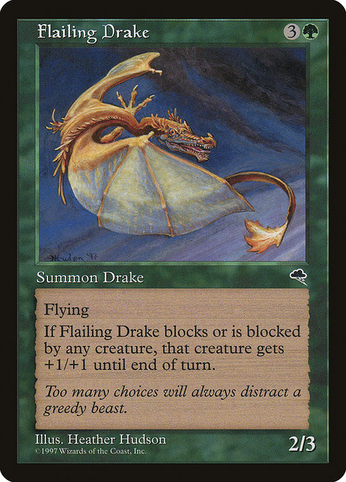 MTG: Tempest 227: Flailing Drake 