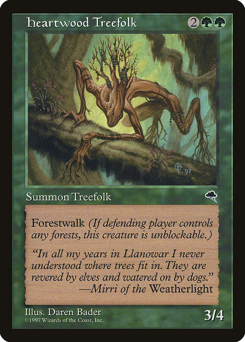 MTG: Tempest 233: Heartwood Treefolk 