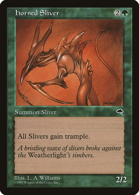 MTG: Tempest 234: Horned Sliver 
