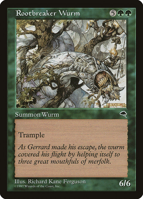 MTG: Tempest 251: Rootbreaker Wurm 