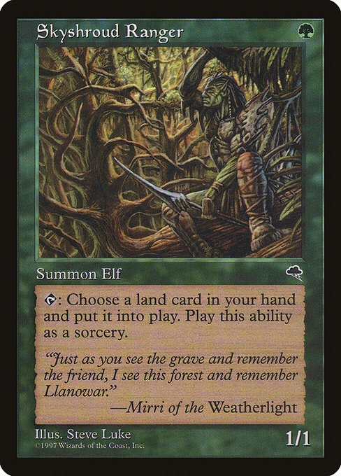 MTG: Tempest 256: Skyshroud Ranger 