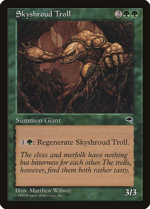 MTG: Tempest 257: Skyshroud Troll 