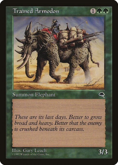 MTG: Tempest 260: Trained Armodon 
