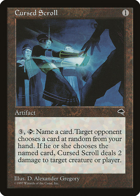 MTG: Tempest 281: Cursed Scroll 