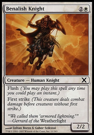 MTG: Tenth Edition 011: Benalish Knight 