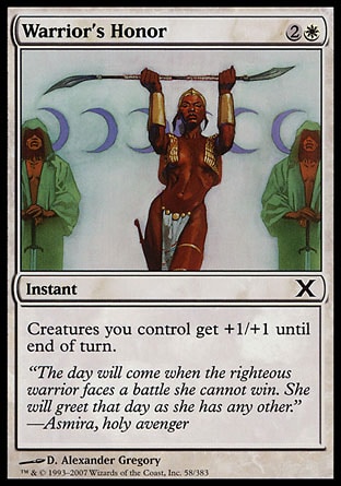 MTG: Tenth Edition 058: Warriors Honor 
