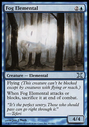 MTG: Tenth Edition 085: Fog Elemental 