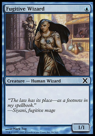 MTG: Tenth Edition 086: Fugitive Wizard 