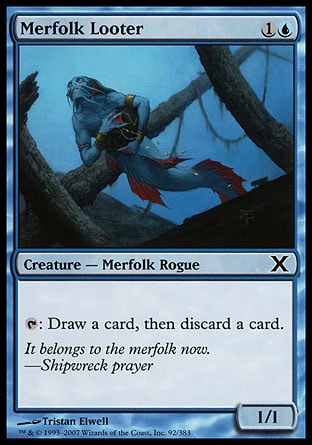 MTG: Tenth Edition 092: Merfolk Looter 