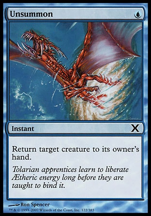 MTG: Tenth Edition 122: Unsummon 