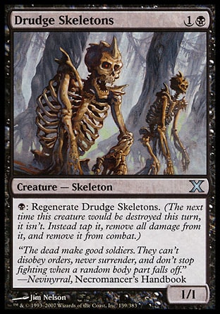 MTG: Tenth Edition 139: Drudge Skeletons 