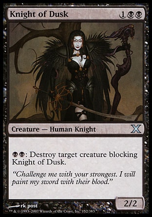 Magic: Tenth Edition 152: Knight of Dusk 