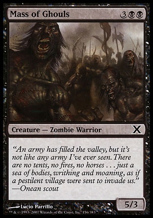 MTG: Tenth Edition 156: Mass of Ghouls 