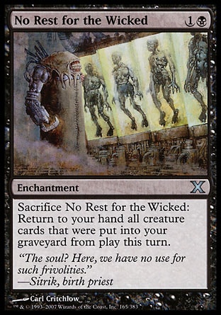 MTG: Tenth Edition 165: No Rest for the Wicked 
