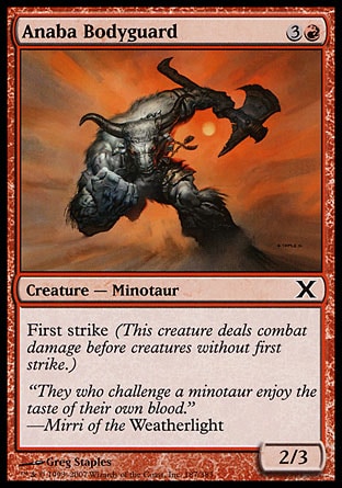 MTG: Tenth Edition 187: Anaba Bodyguard 