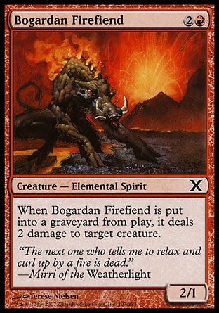 MTG: Tenth Edition 193: Bogardan Firefiend 