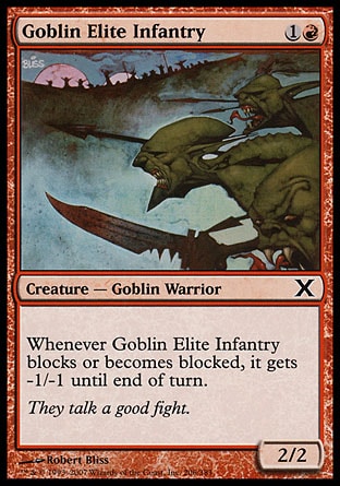 MTG: Tenth Edition 206: Goblin Elite Infantry 