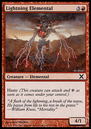 MTG: Tenth Edition 217: Lightning Elemental 