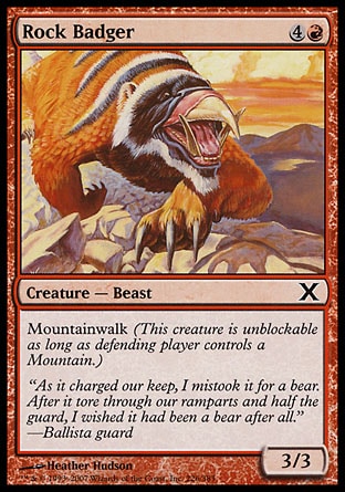 MTG: Tenth Edition 226: Rock Badger 