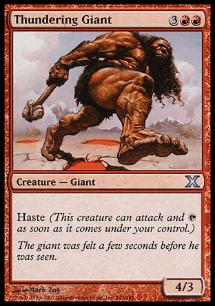 Magic: Tenth Edition 243: Thundering Giant (FOIL) 