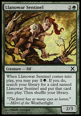 MTG: Tenth Edition 275: Llanowar Sentinel 
