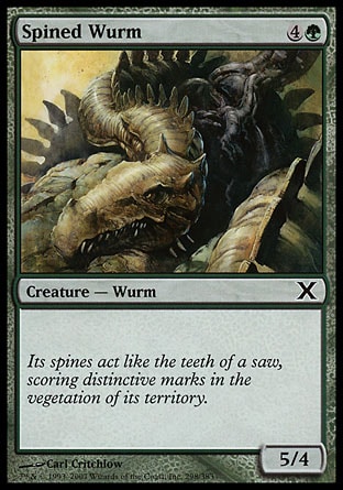 Magic: Tenth Edition 298: Spined Wurm 