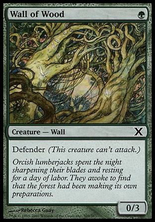 MTG: Tenth Edition 309: Wall of Wood 