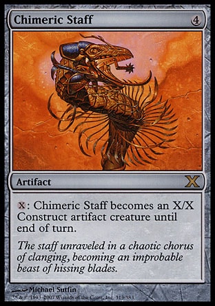 MTG: Tenth Edition 313: Chimeric Staff 