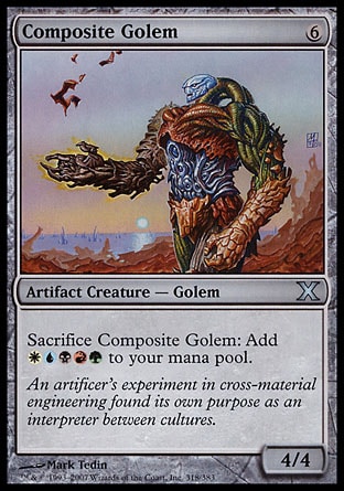 Magic: Tenth Edition 318: Composite Golem (FOIL) 