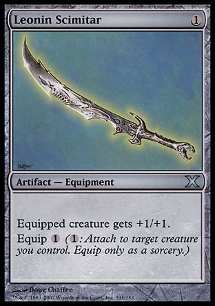 MTG: Tenth Edition 331: Leonin Scimitar 