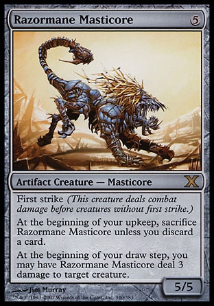 MTG: Tenth Edition 340: Razormane Masticore 