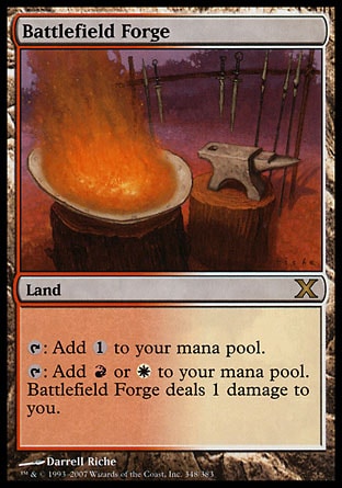 MTG:Tenth Edition 348: Battlefield Forge 