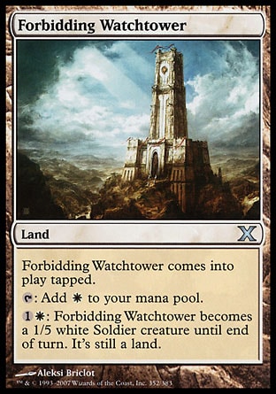 Magic: Tenth Edition 352: Forbidding Watchtower 