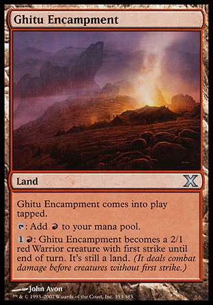 MTG: Tenth Edition 353: Ghitu Encampment 
