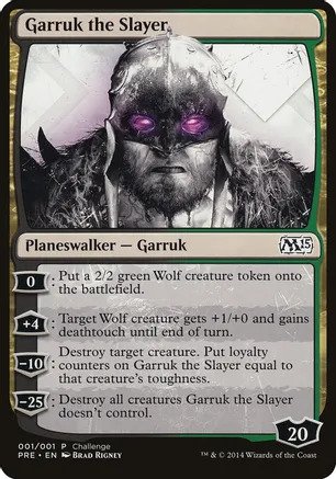 MTG: OVERSIZED: Garruk The Slayer (2016 Pre-release Promo) 