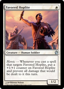 MTG: Theros 013: Favored Hoplite 