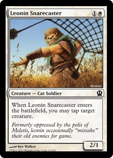 MTG: Theros 023: Leonin Snarecaster 