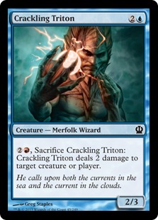 Magic: Theros 045: Crackling Triton - Foil 