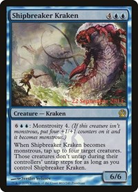 Magic: Theros 063: Shipbreaker Kraken - Prelease Foil 