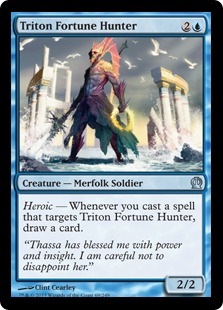MTG: Theros 069: Triton Fortune Hunter 