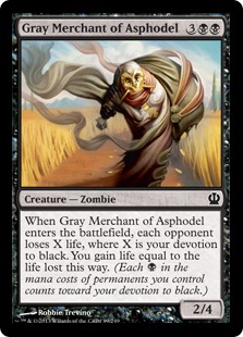 MTG: Theros 089: Gray Merchant of Asphodel 