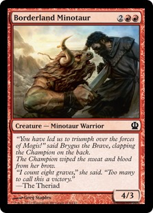 MTG: Theros 114: Borderland Minotaur 
