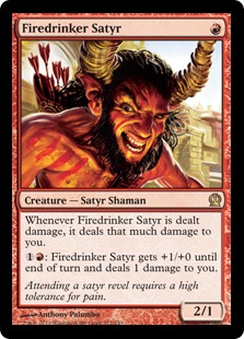 MTG: Theros 122: Firedrinker Satyr 