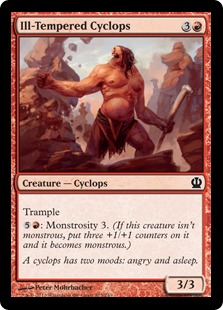Magic: Theros 125: Ill-Tempered Cyclops - Foil 