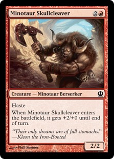 MTG: Theros 130: Minotaur Skullcleaver 